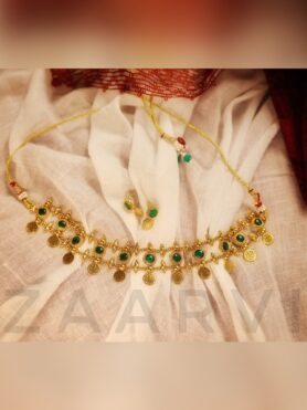 COIN ENAMEL LAYER NECKLACE PIECE AND EARRINGS